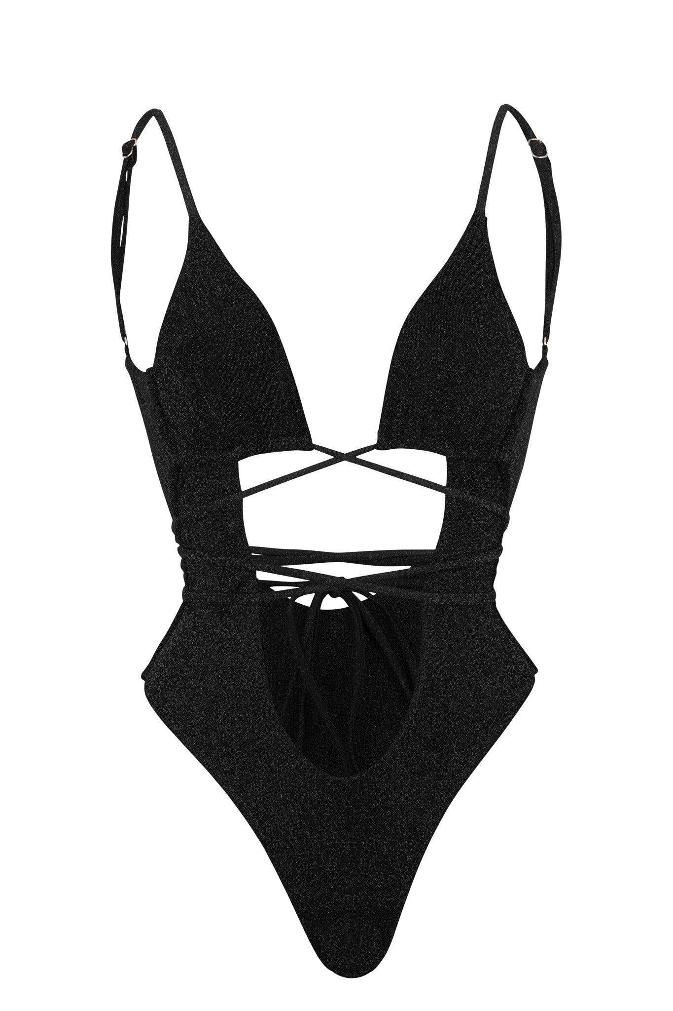 Fiji Badeanzug - Black Glitter