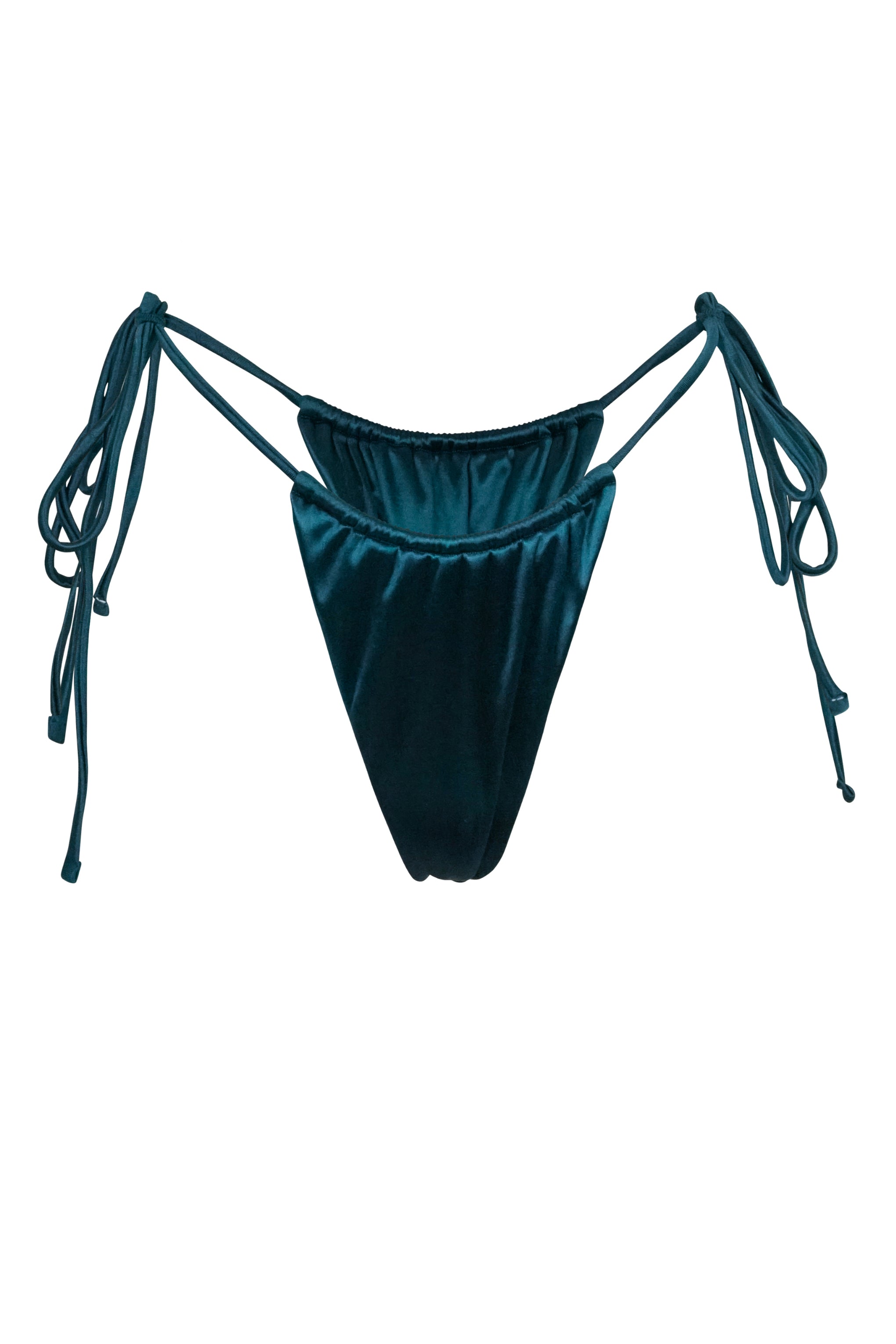 Venice Bikini Hose - Petrol Satin