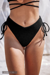 Hawaii Bikini Hose - Black Glitter