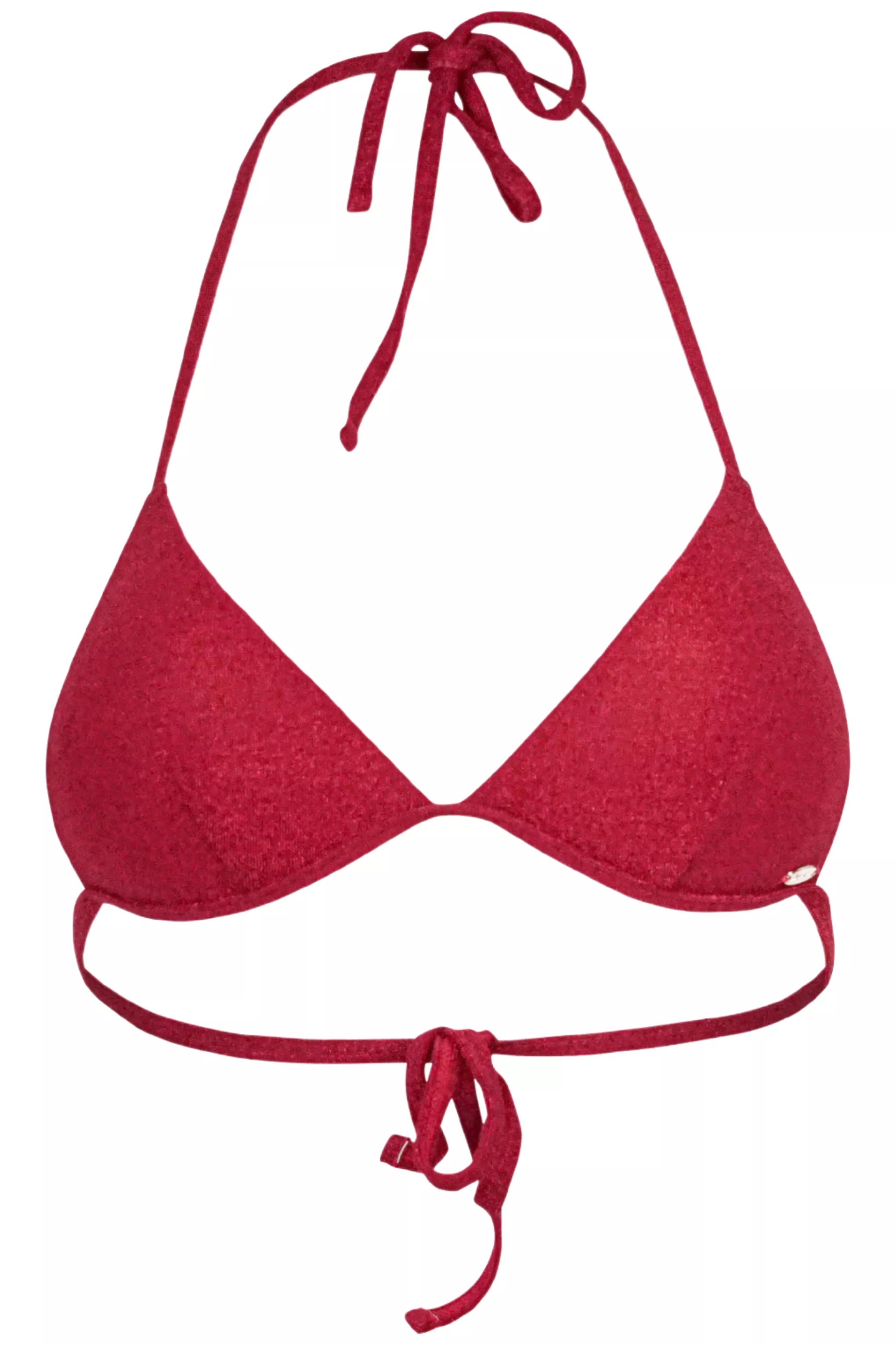 Tulum Bikini Oberteil - Red Glitter