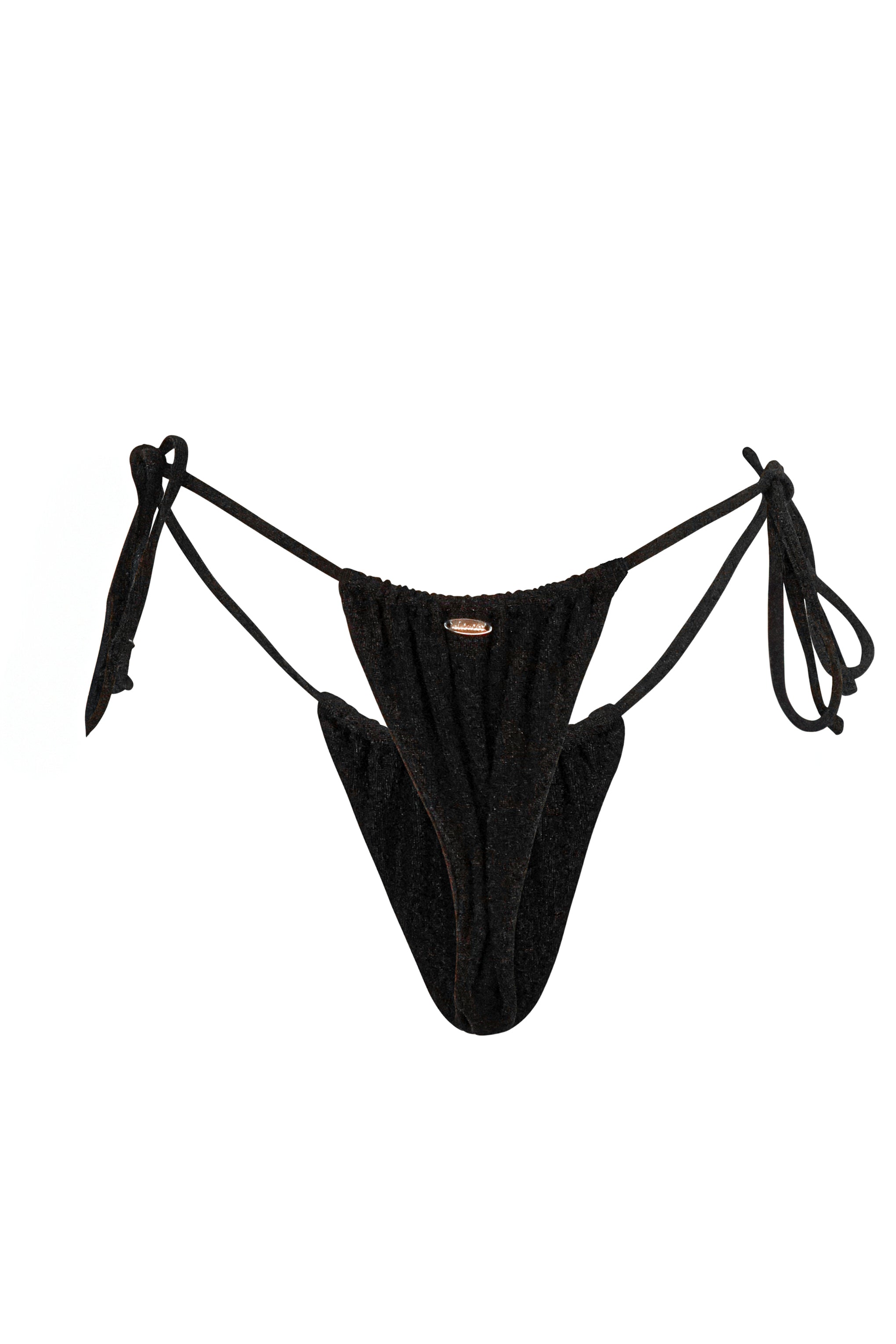 Venice Bikini Hose - Black Glitter