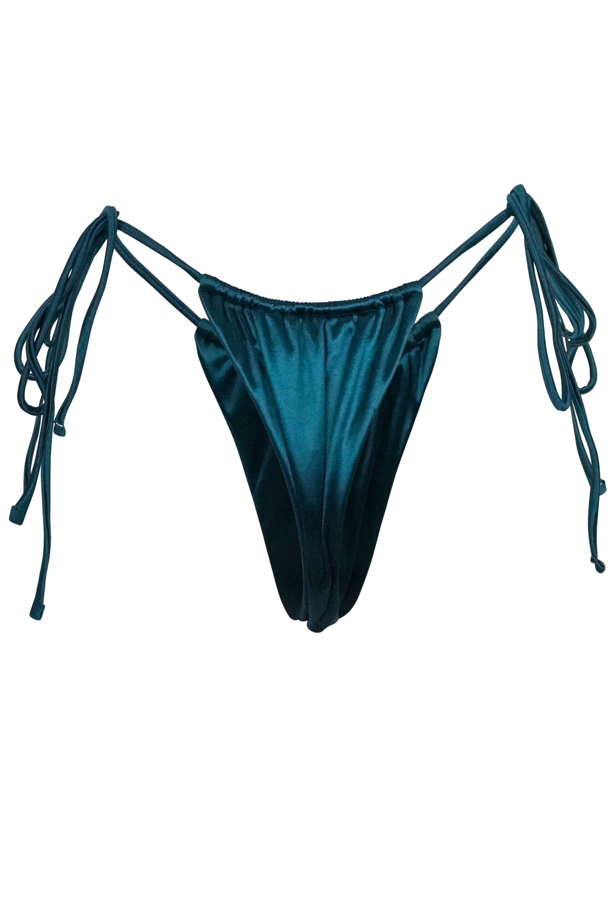 Venice Bikini Hose - Petrol Satin