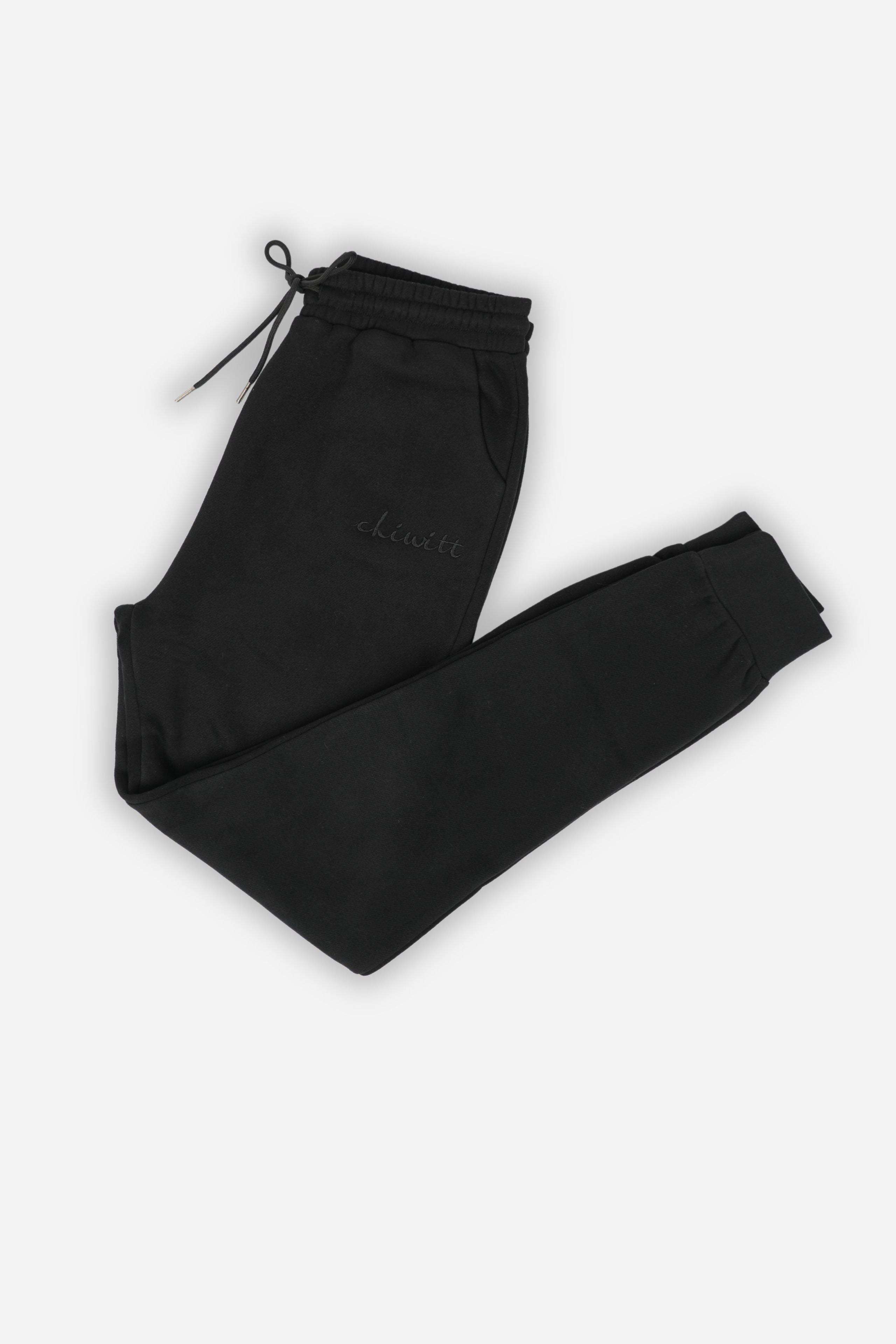 High Waisted Joggingshose - Black