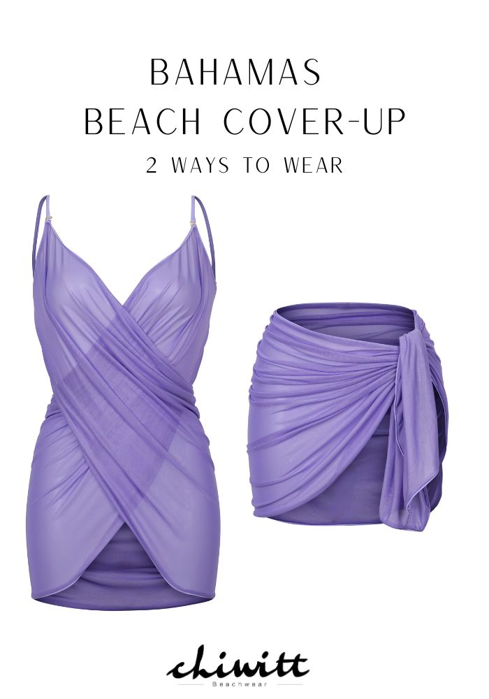 Bahamas Sarong - Lavender Mesh