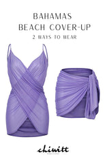 Bahamas Sarong - Lavender Mesh