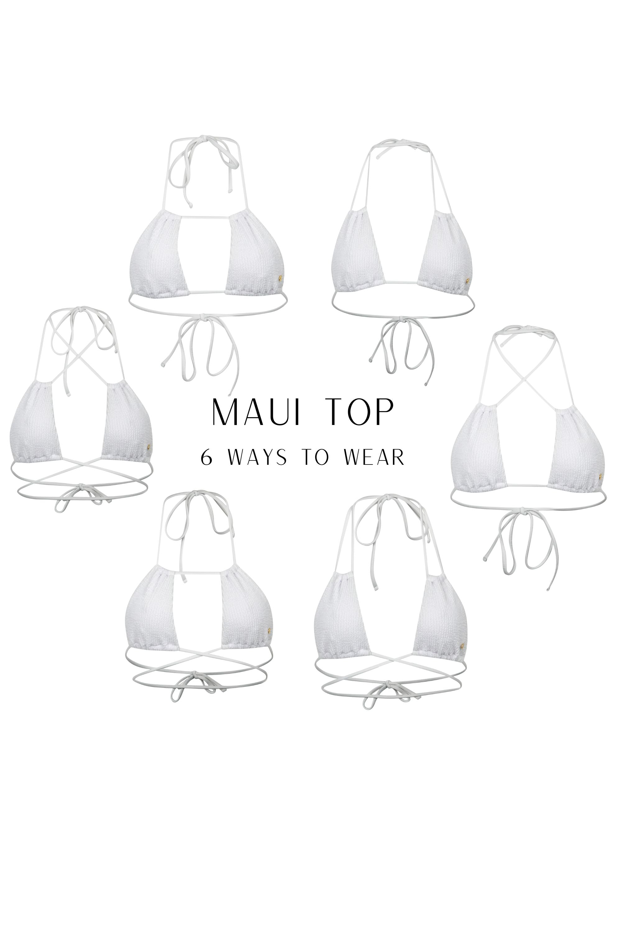 Maui Bikini Top - Coco Crincle