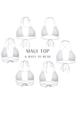 Maui Bikini Top - Coco Crincle