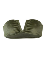 Amalfi Bikini Oberteil - Olive Velvet