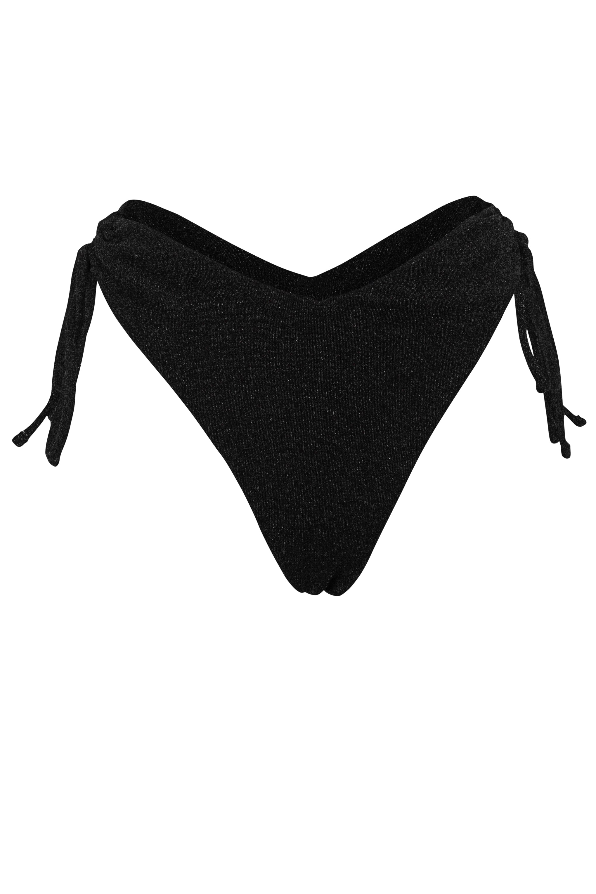 Hawaii Bikini Hose - Black Glitter