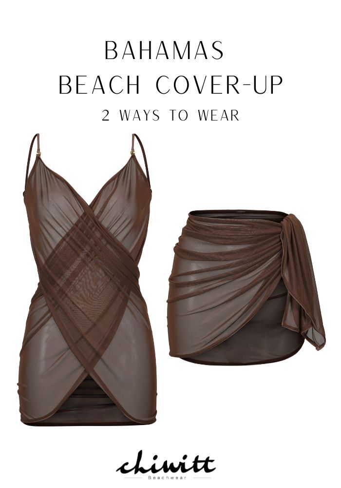 Bahamas Sarong - Mocha Mesh