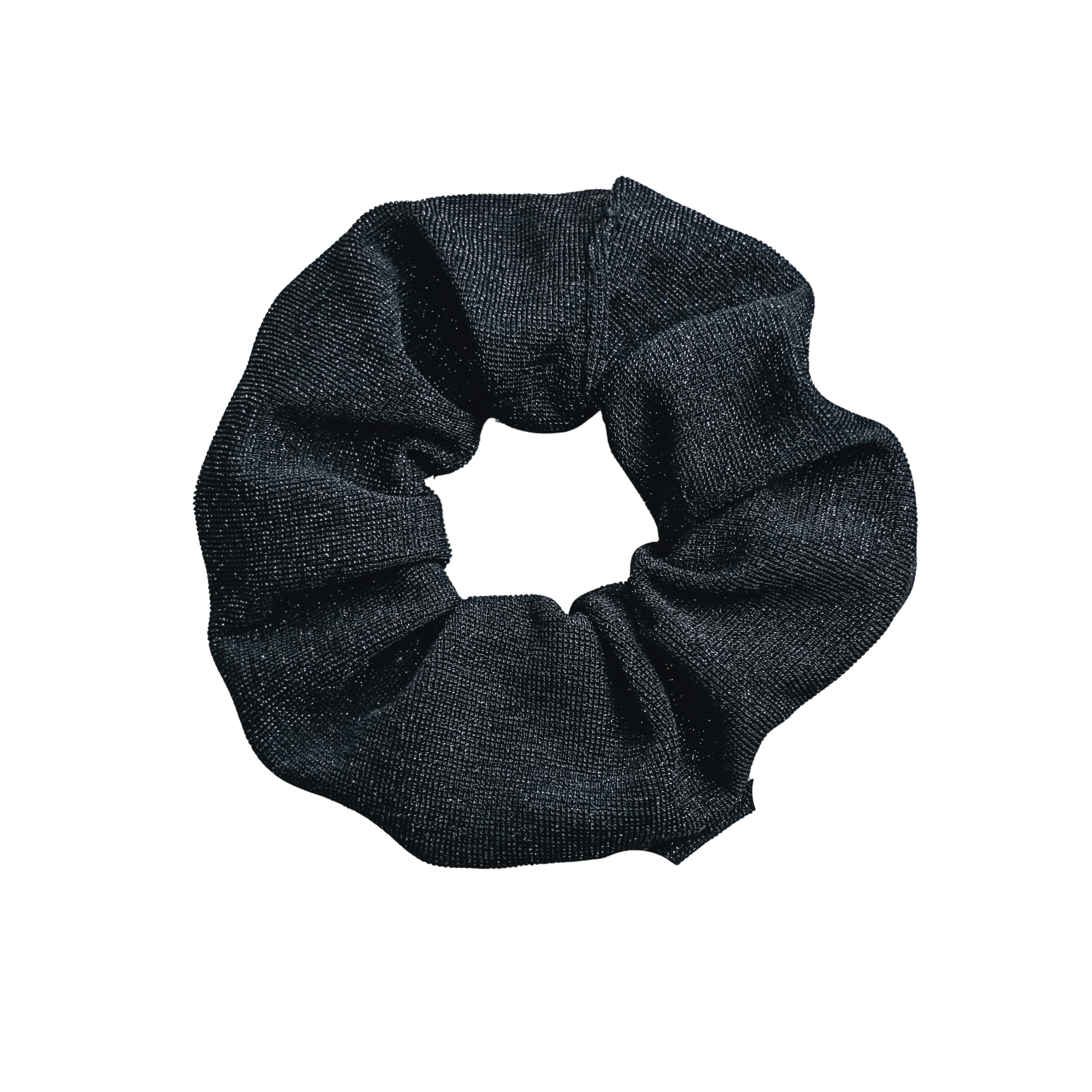 Scrunchie - Black Glitter
