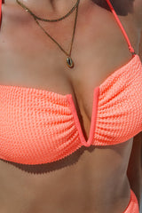 Amalfi Bikini Oberteil - Pink Peach