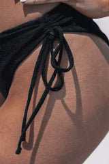 Hawaii Bikini Hose - Black Glitter