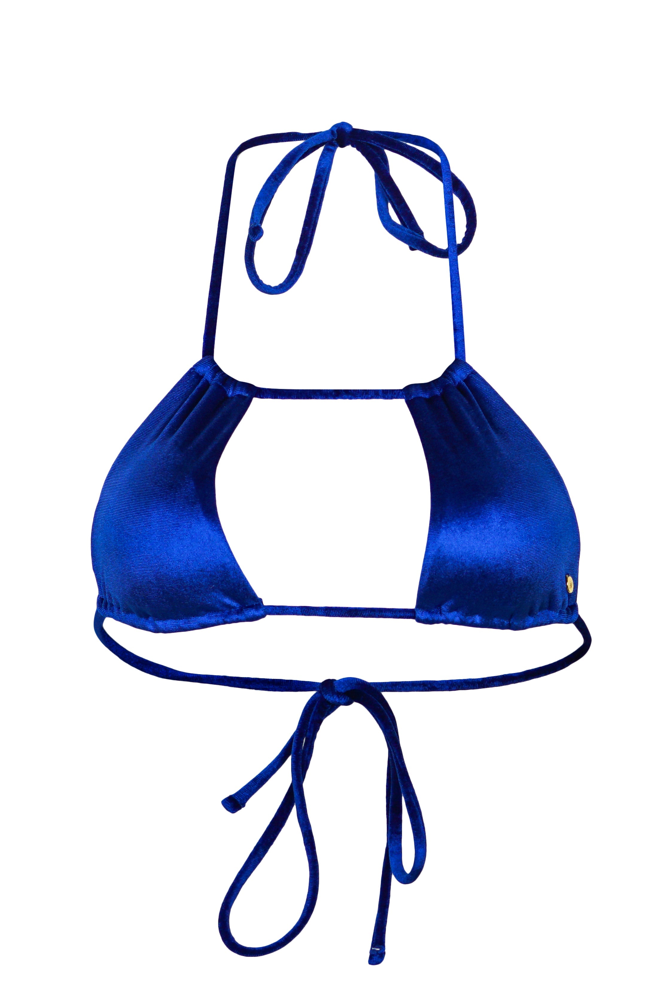 Maui Bikini Top - Royal Blue Velvet