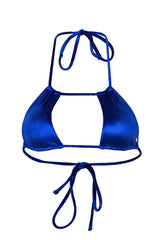 Maui Bikini Top - Royal Blue Velvet