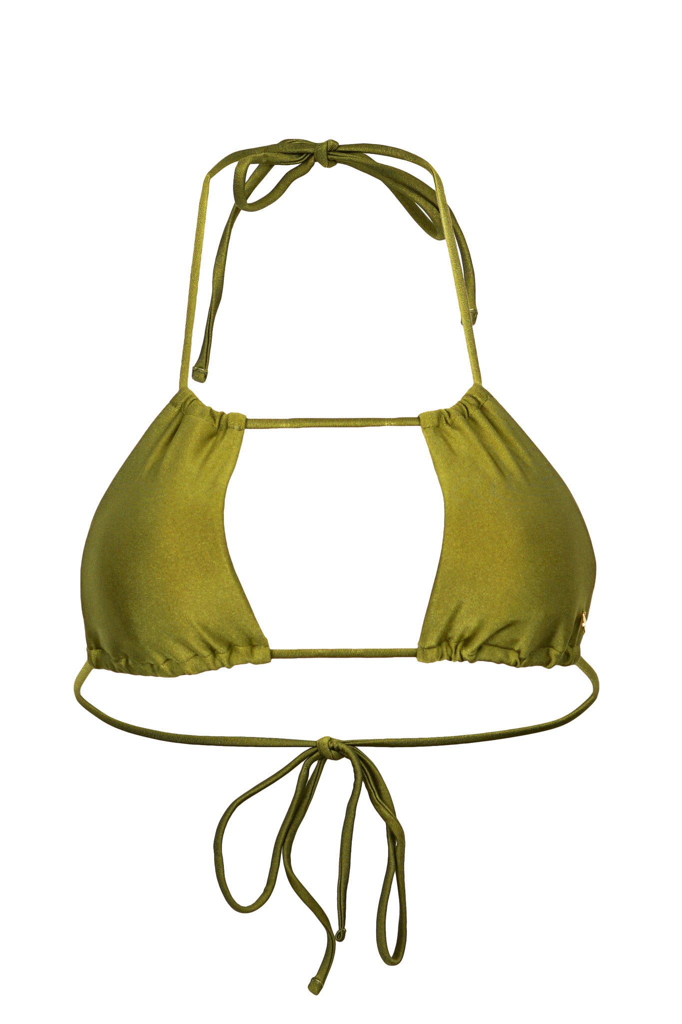 Maui Bikini Top - Shiny Matcha