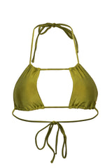 Maui Bikini Top - Shiny Matcha