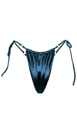Venice Bikini Hose - Petrol Satin (Ring)