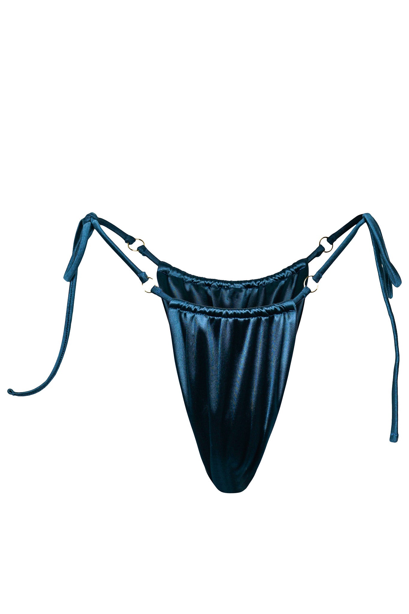 Venice Bikini Hose - Petrol Satin (Ring)