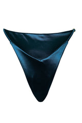 Paris Bikini Hose - Petrol Satin