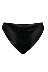 Aruba Bikini Hose Black Satin