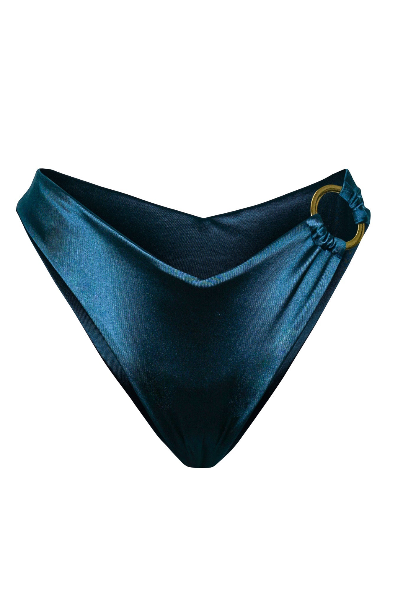 Rhodos Bikini Hose - Petrol Satin