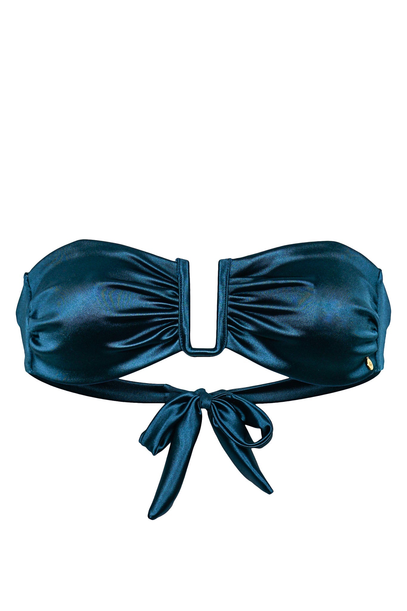 Aruba Bikini Oberteil - Petrol Satin