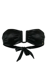 Aruba Bikini Oberteil - Black Satin