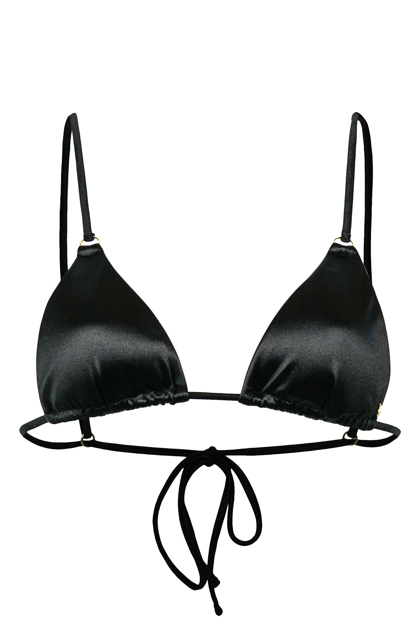 Venice Bikini Oberteil - Black Satin
