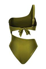 Bali Badeanzug - Shiny Matcha