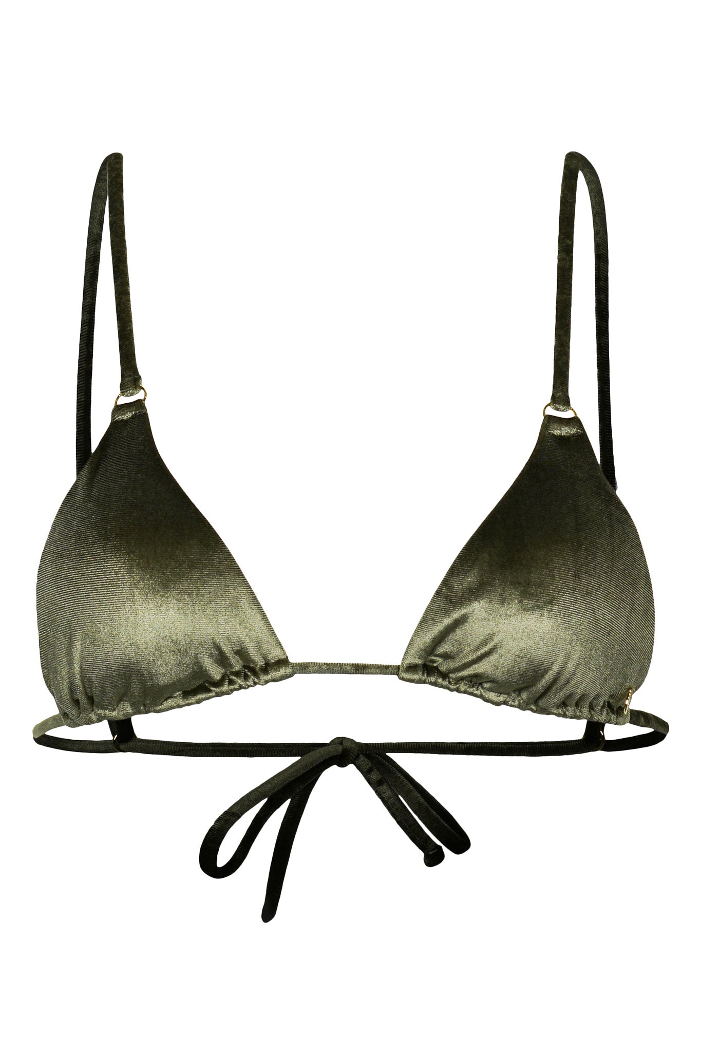 Venice Bikini Oberteil - Olive Velvet