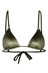 Venice Bikini Oberteil - Olive Velvet