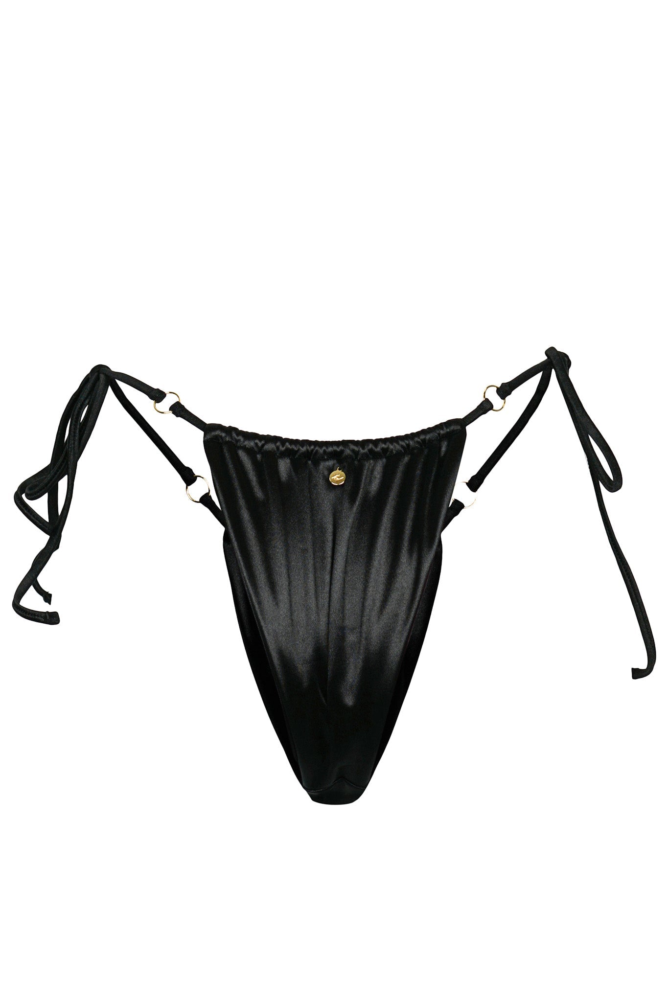 Venice Bikini Hose - Black Satin