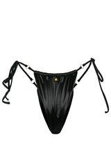 Venice Bikini Hose - Black Satin
