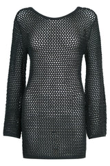 Roma Strickkleid - Black