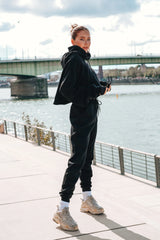 High Waisted Joggingshose - Black
