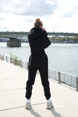 High Waisted Joggingshose - Black