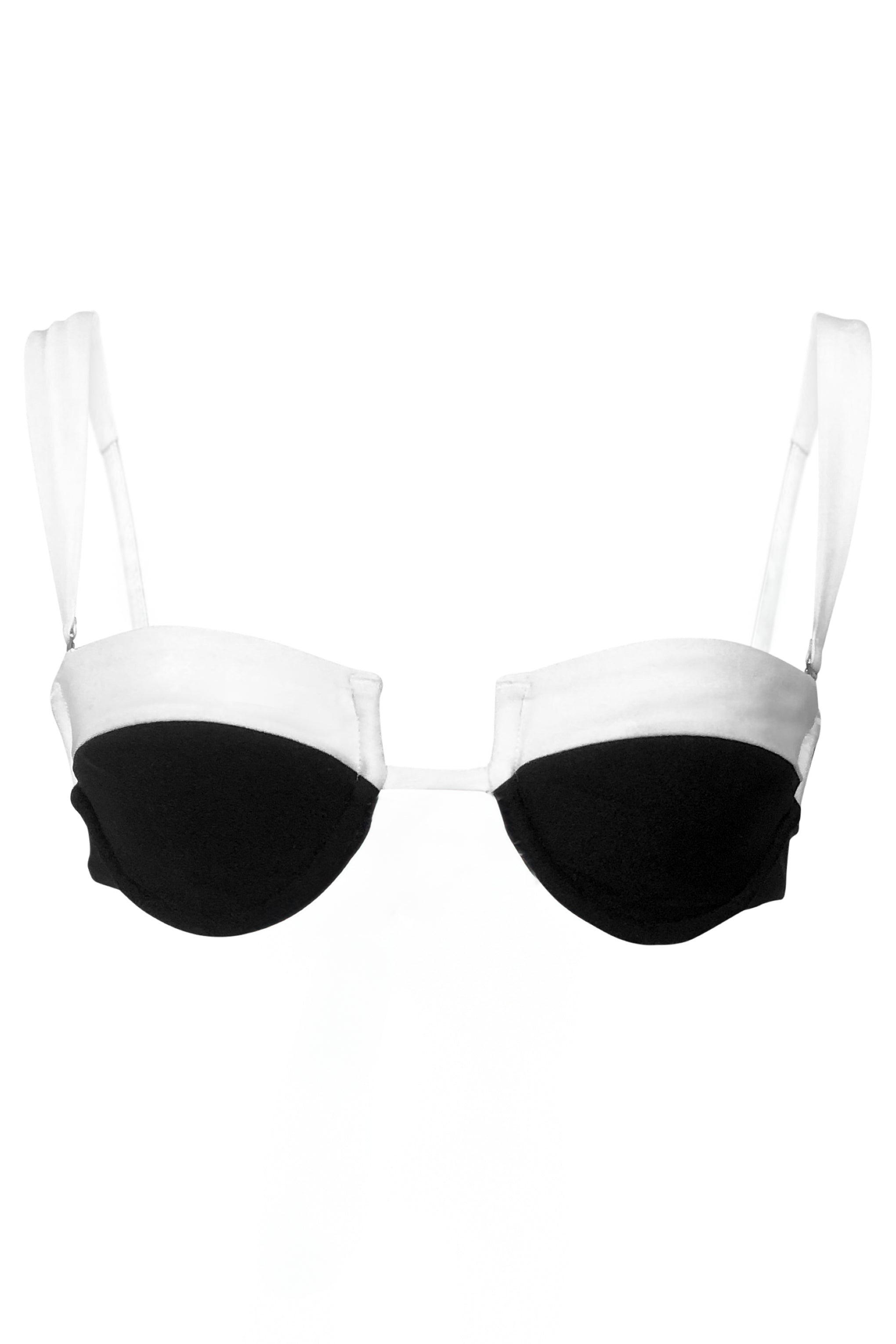 Riviera Bikini Oberteil - Black White