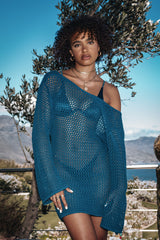 Roma Strickkleid - Petrol