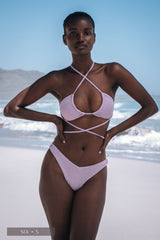 Santorini Bikini Oberteil - Purple Kiss Glitter