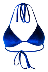 Tulum Bikini Oberteil - Royal Blue Velvet