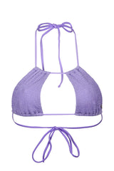 Maui Bikini Top - Lavender Crincle