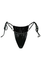 Venice Bikini Hose - Black Satin
