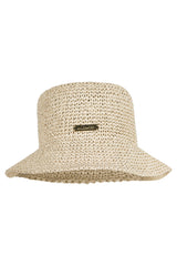 Bari Bucket Straw Hat - Natural