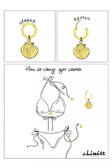 Bikini Charm - Cowrie Shell Gold