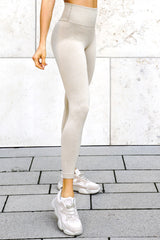 Seamless Ripp Sports Leggings - Sand