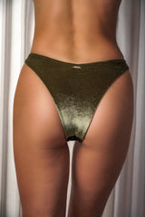 Santorini Bikini Hose - Olive Velvet