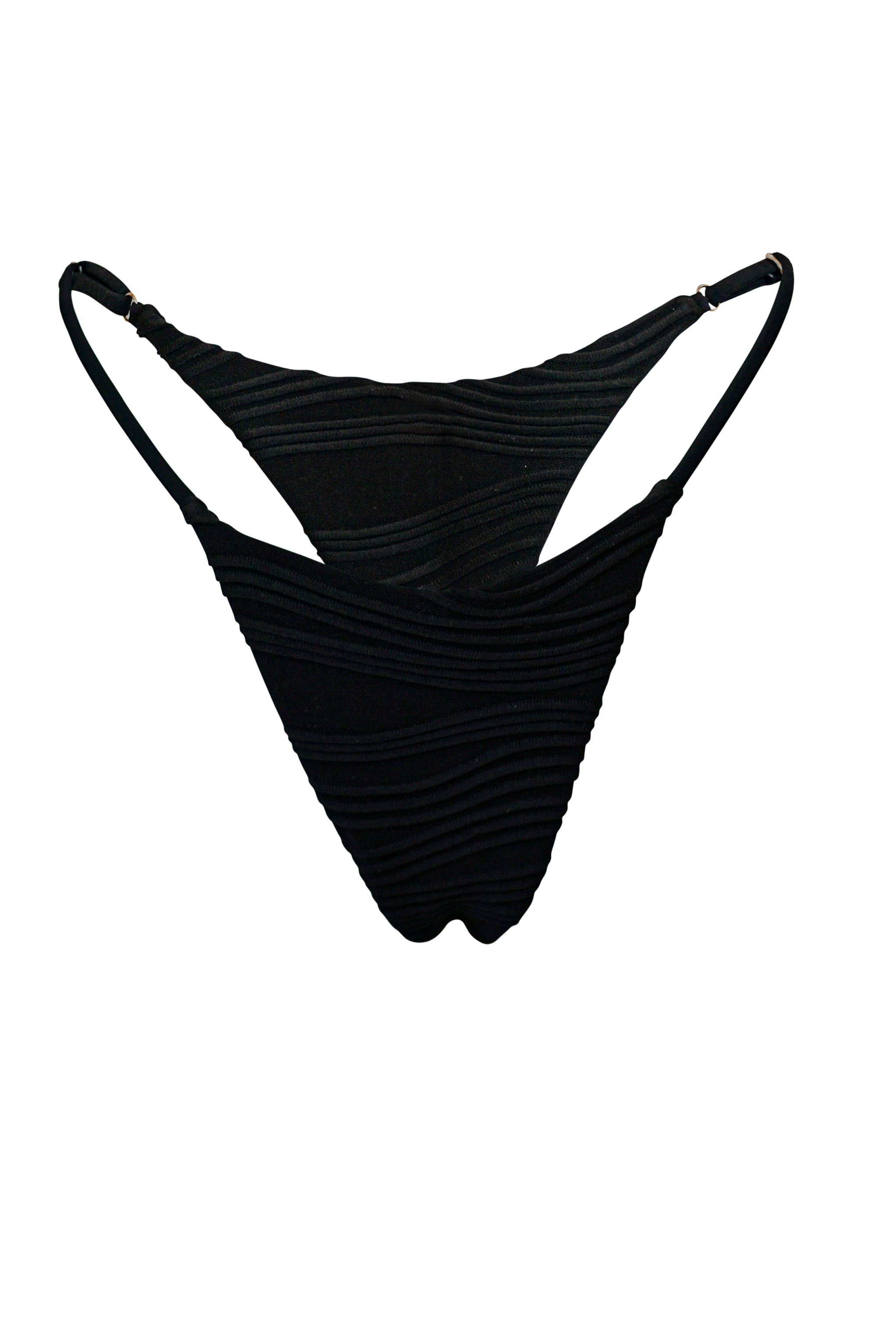 Maui Bikini Hose - Black Ocean Waves